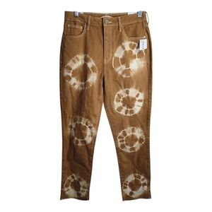 PacSun Coffee Tied High Waist Mom Boho Festival Rodeo‎ Preppy Jeans 27